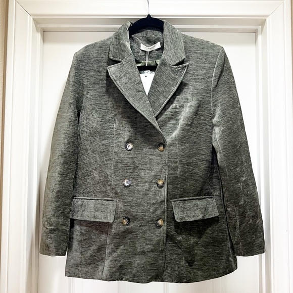 NWT Commense Retro Velvet Blazer S - Picture 5 of 12